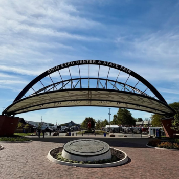 Ohio Expo Center and State Fair Entrance at the All American Quarter Horse Congress